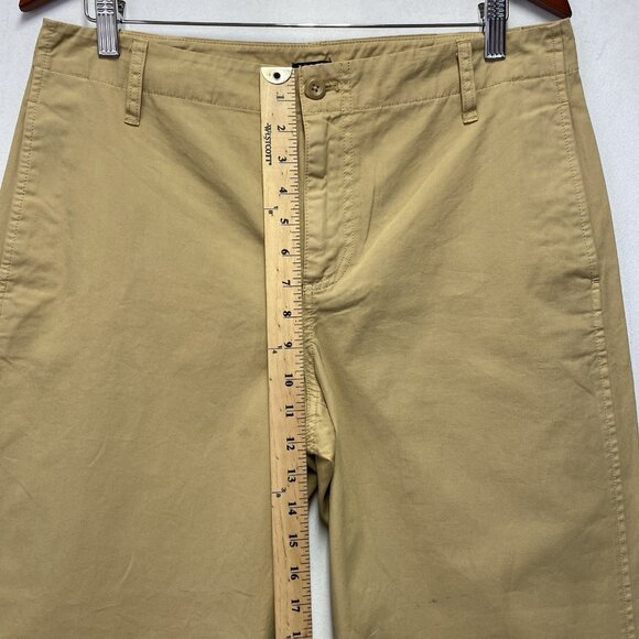 J.Crew High-Rise Wide Leg Khaki Chino Pants Women Size 29 Beige Flat Front New - Picture 8 of 16